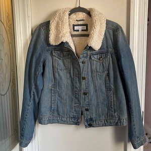 LOFT Sherpa Lined Denim Jacket